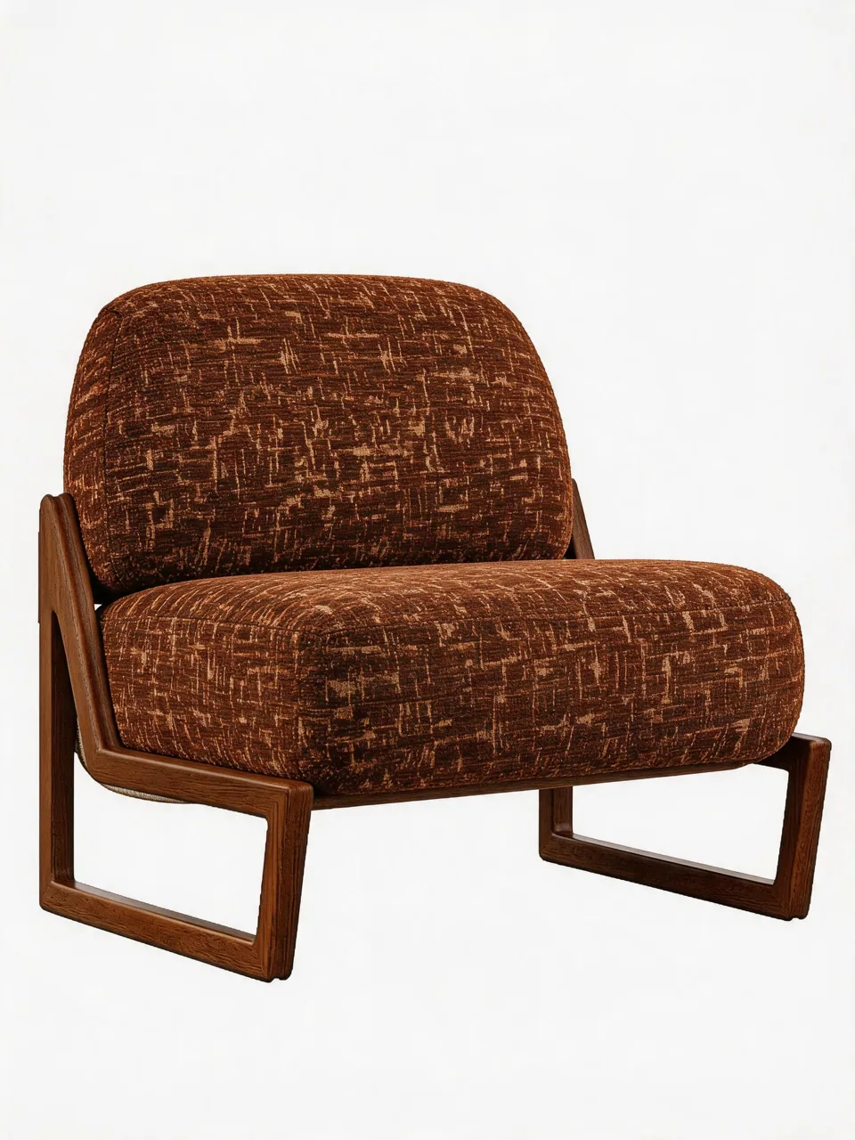 Broome Rust Sled Lounge Chair