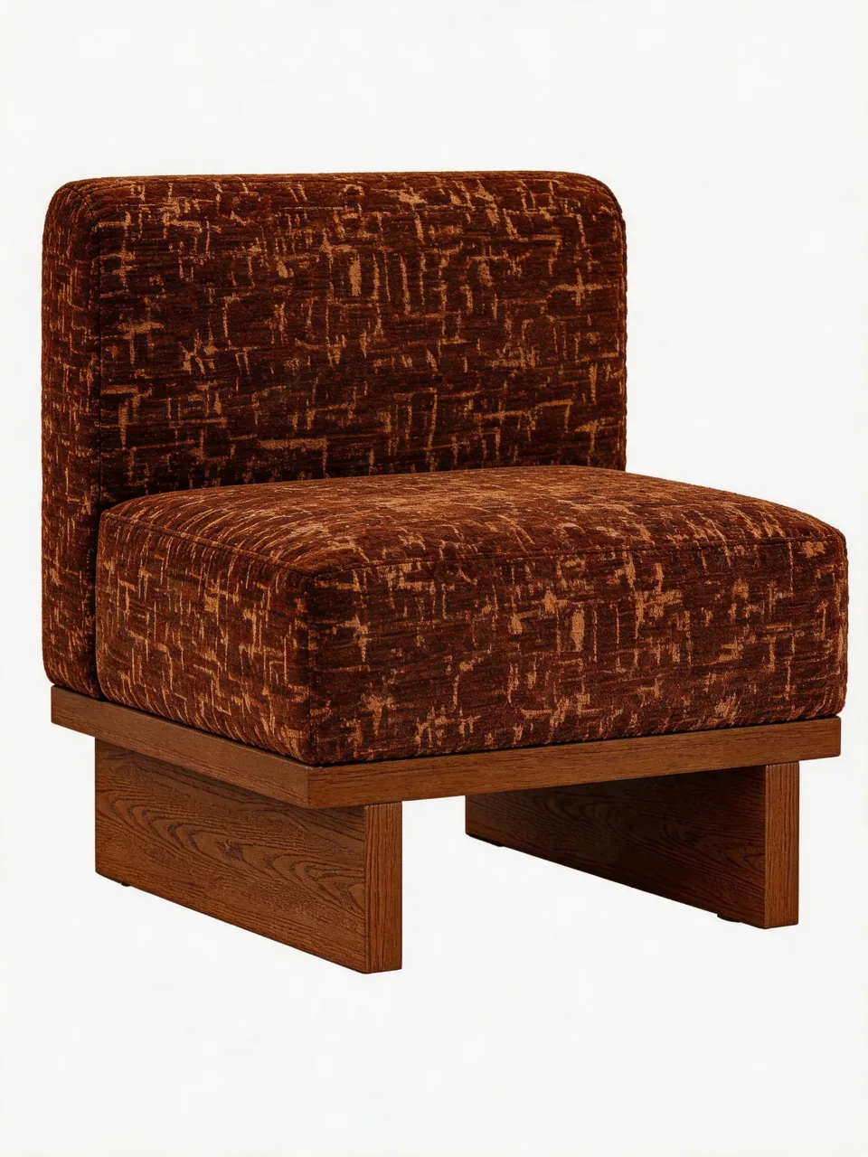 Broome Rust Sled Lounge Chair view 2