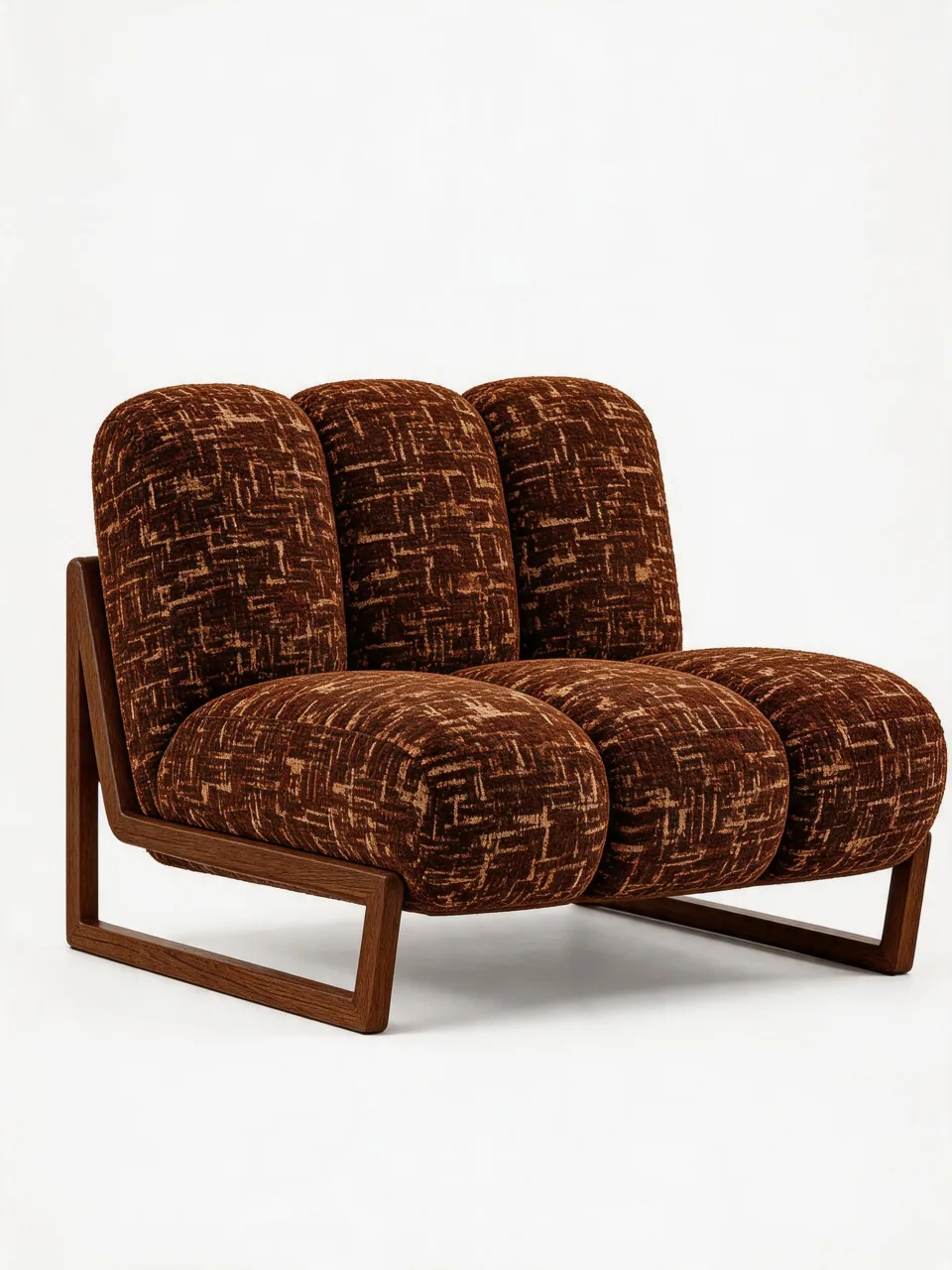 Broome Rust Sled Lounge Chair view 3