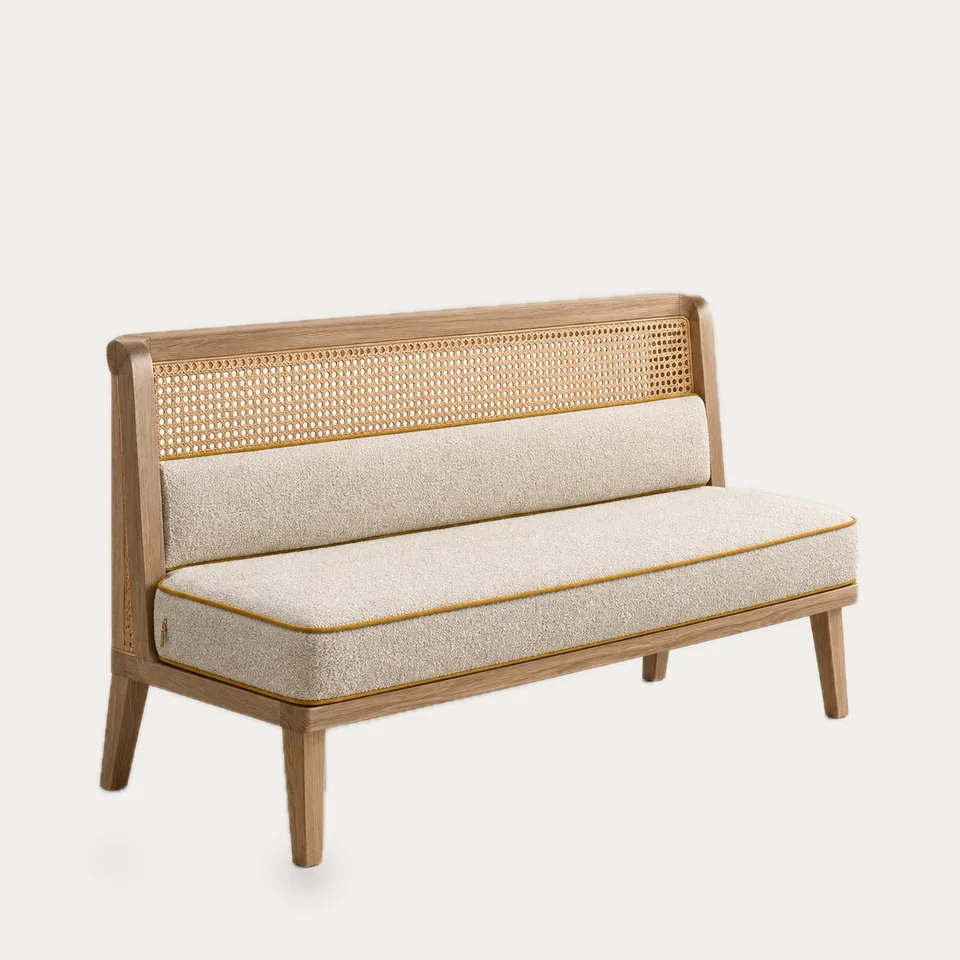 Brunch Cane Low-Back Bench