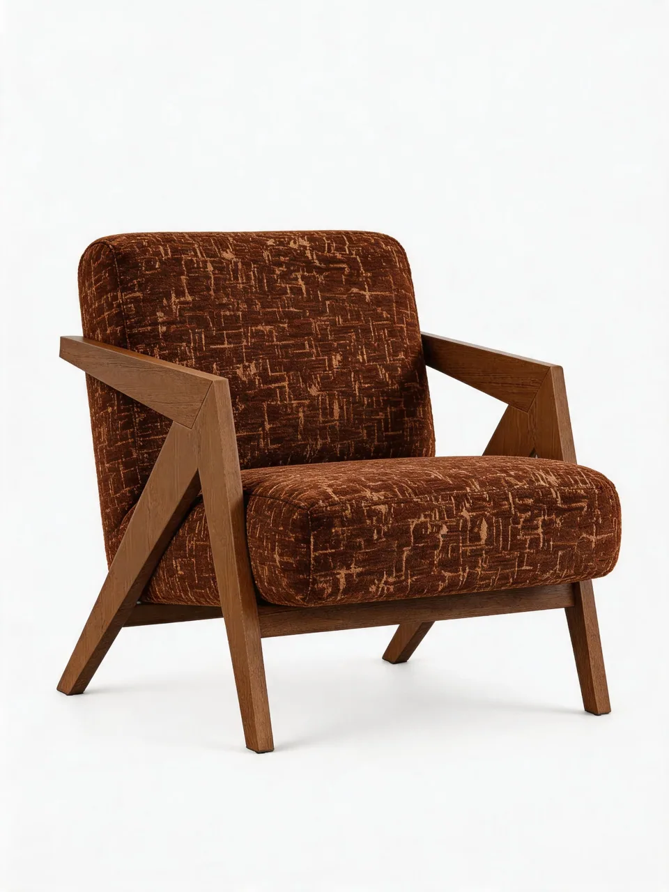 Kalgoorlie Rust Compass Armchair view 2