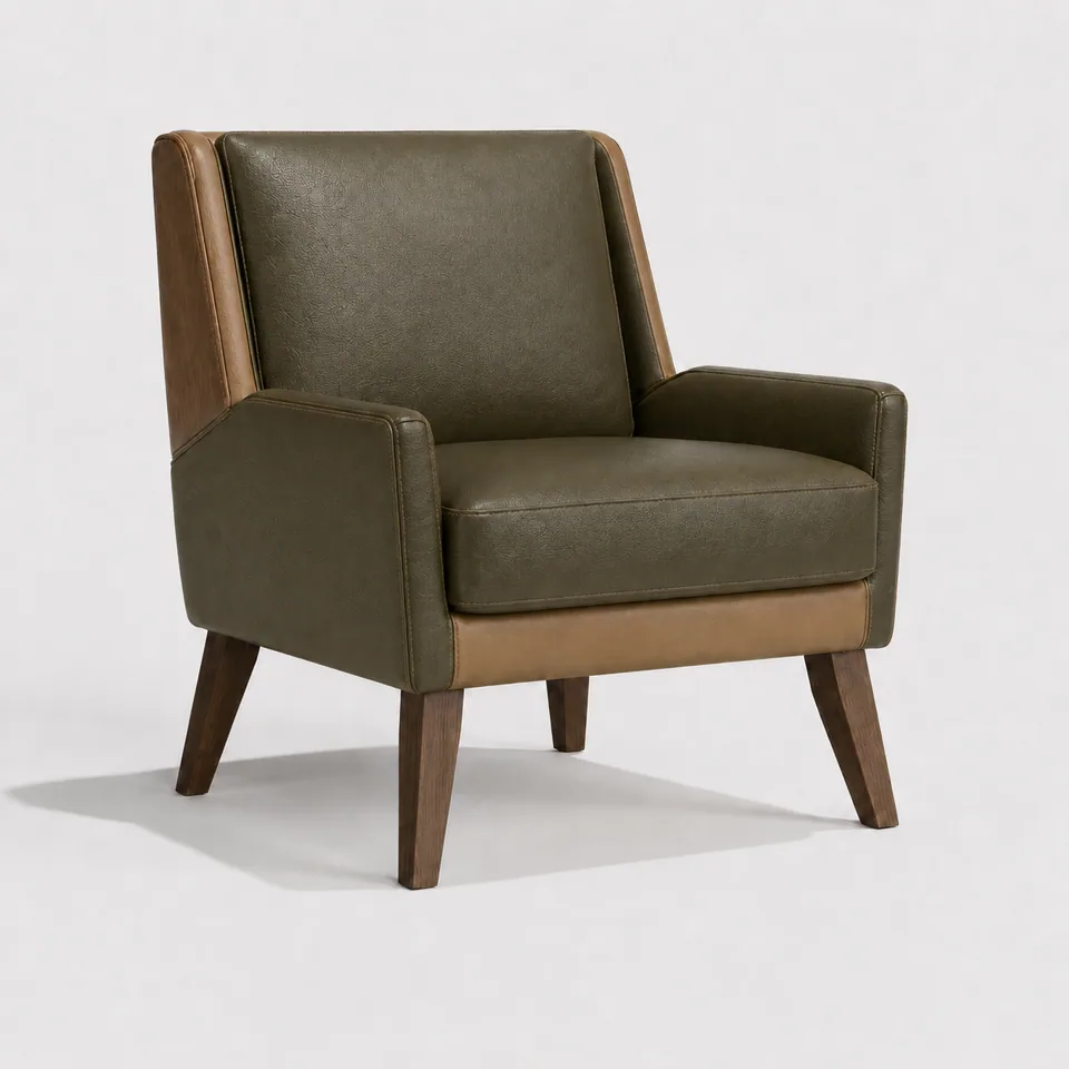 Kiama Two-Tone Leather Armchair