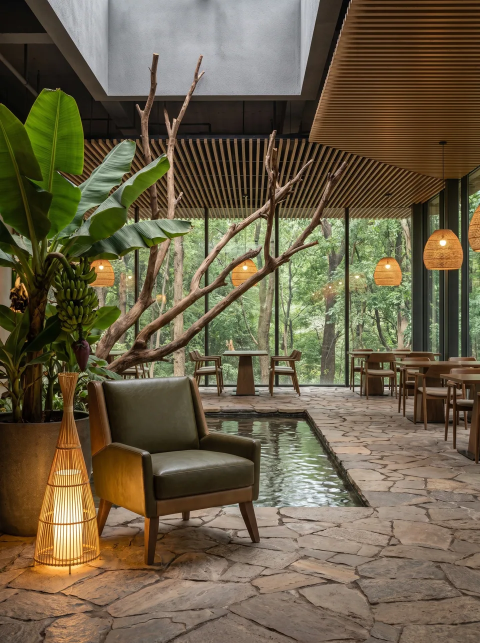 Kiama Two-Tone Leather Armchair view 2