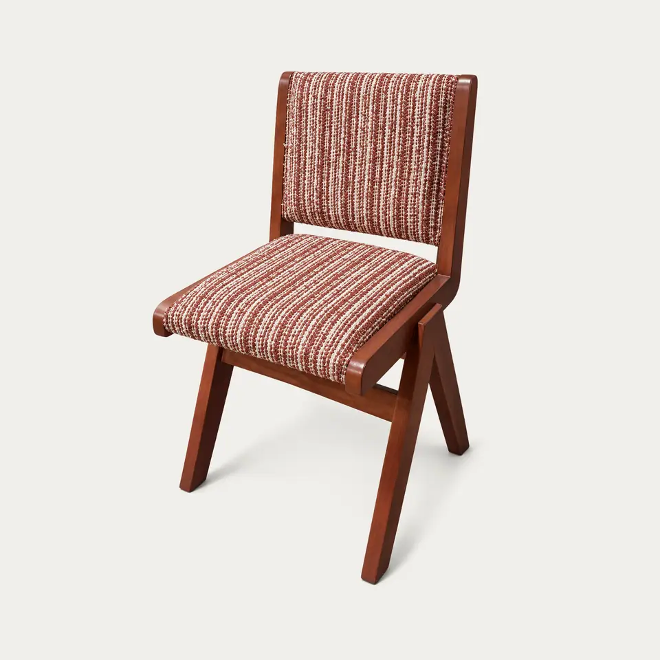 Marrickville Rust Stripe Side Chair