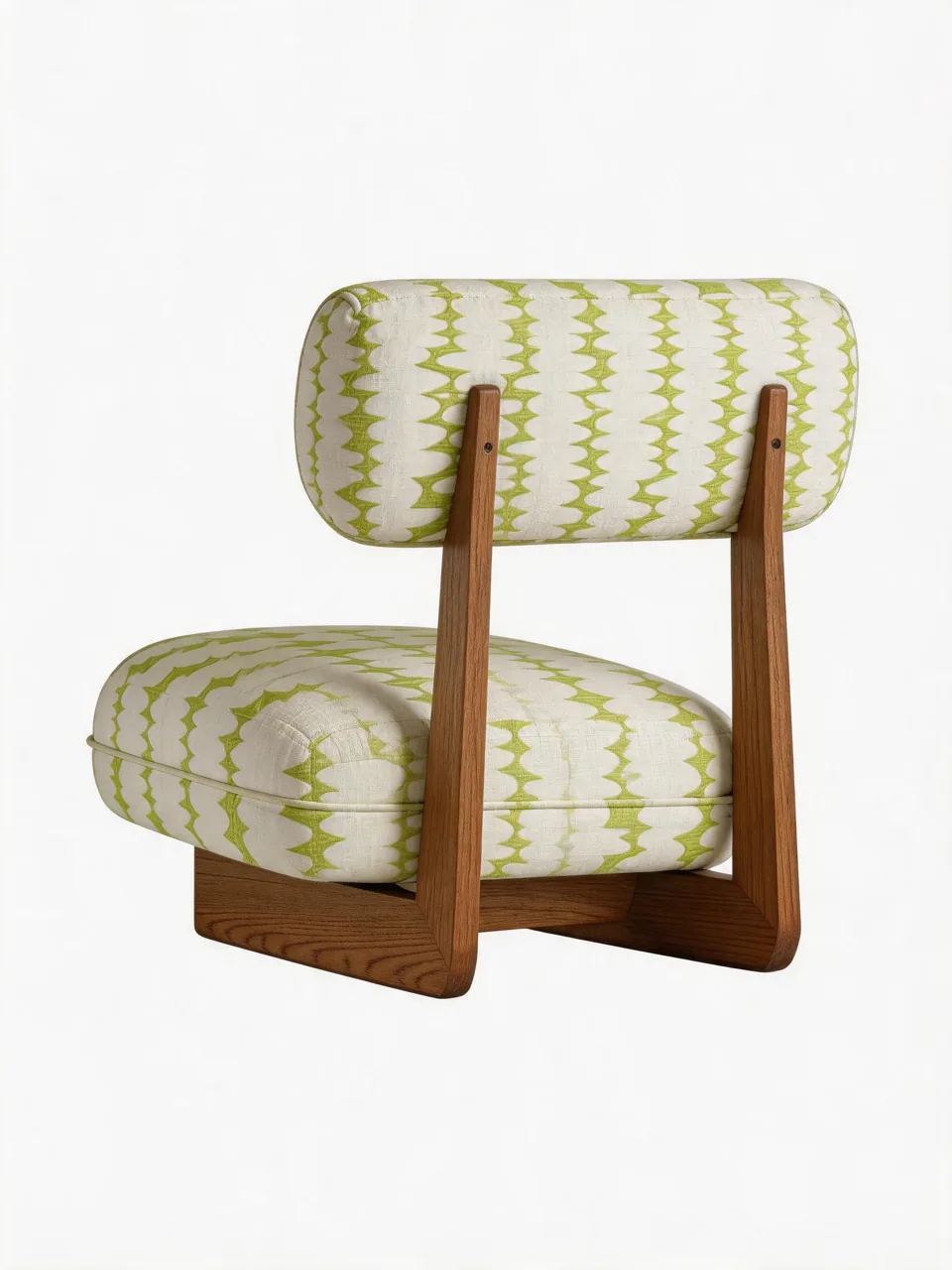 Orange Zigzag Sled Chair view 3