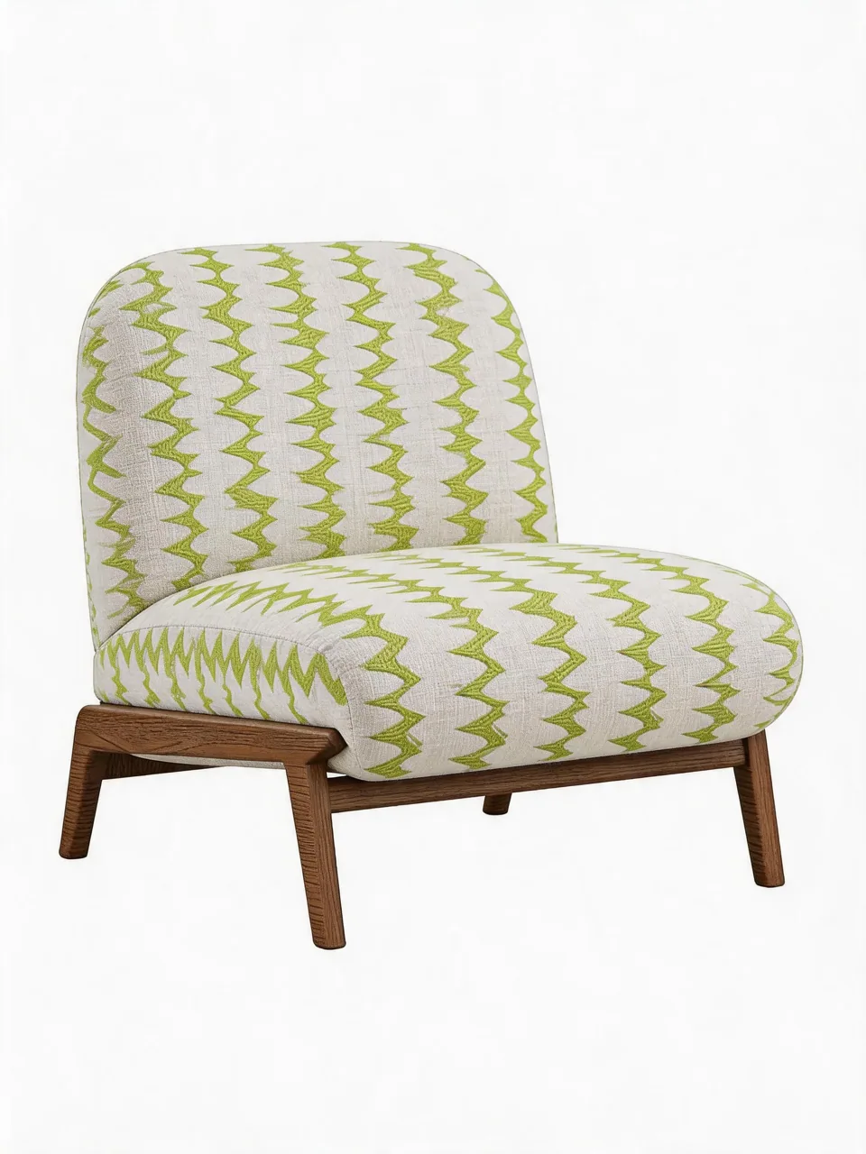 Orange Zigzag Sled Chair view 4