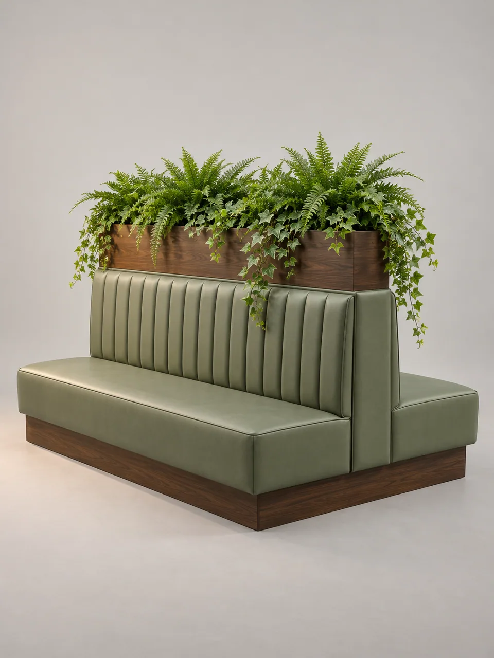 Rundle Planter-Back Booth