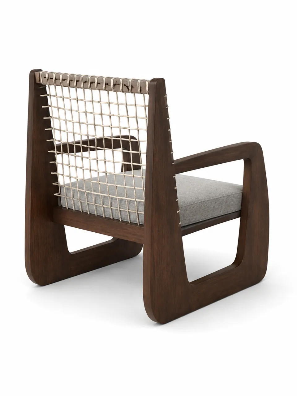 Yarra Rope-Back Sled Armchair view 2